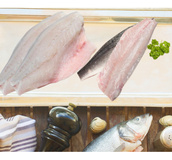 Cá chẽm fillet ( cá vược ) 1kg size 300/500g